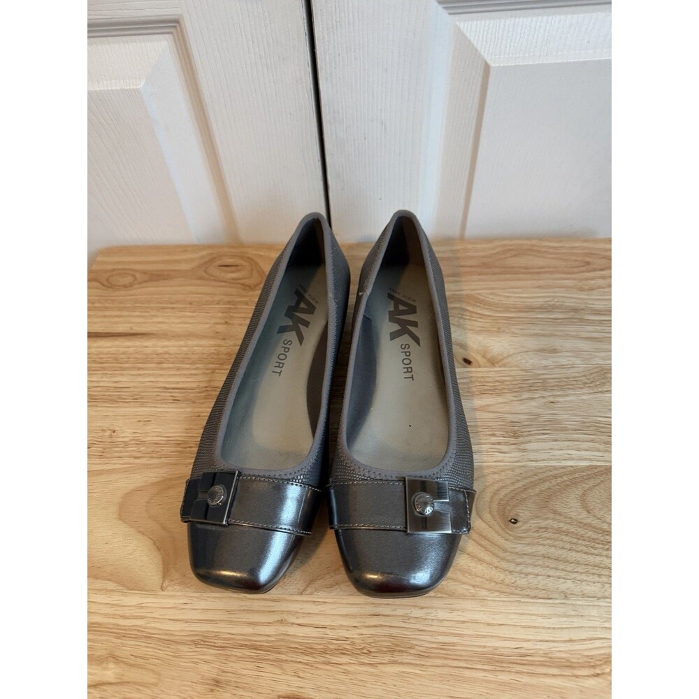 Anne Klein AK Sport Ballet Shoes Metallic Size 7M Classic